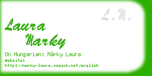 laura marky business card